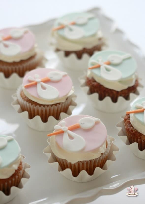 diy baby shower cupcake toppers