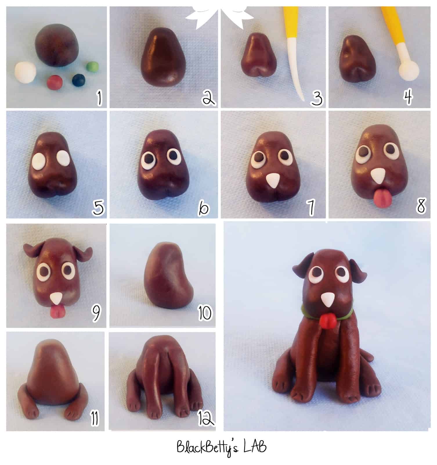 fondant puppy
