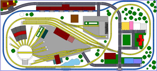 n scale train layouts 2x4