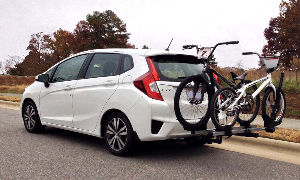 fitting bike rack to car