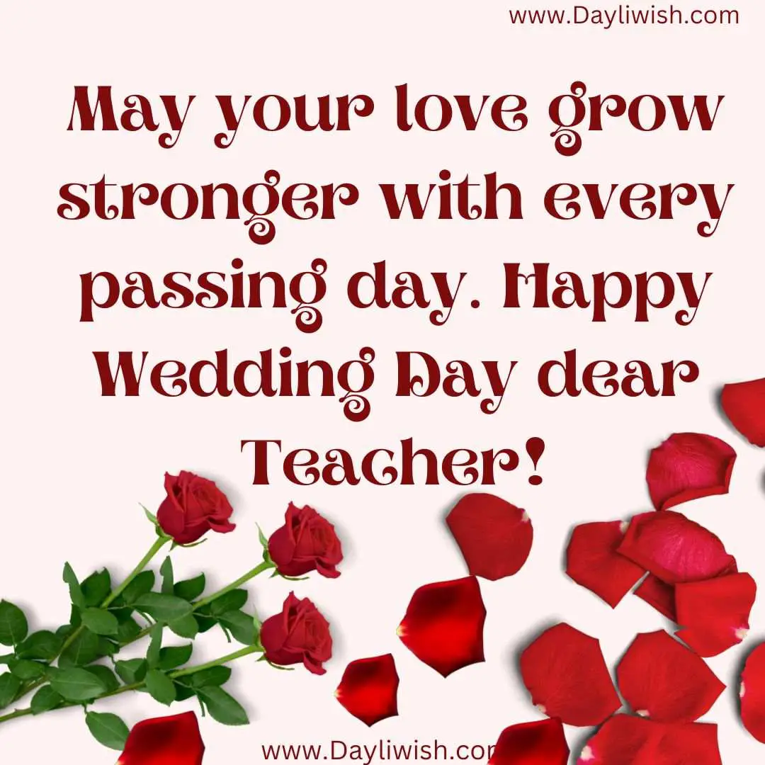June 2023] Happy Wedding Wishes For Teacher