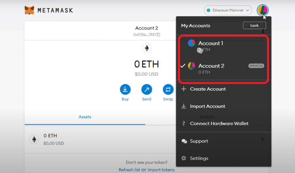Import Trust Wallet to MetaMask