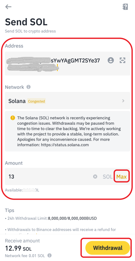 how to transfer solana from binance to stepn , eng aus