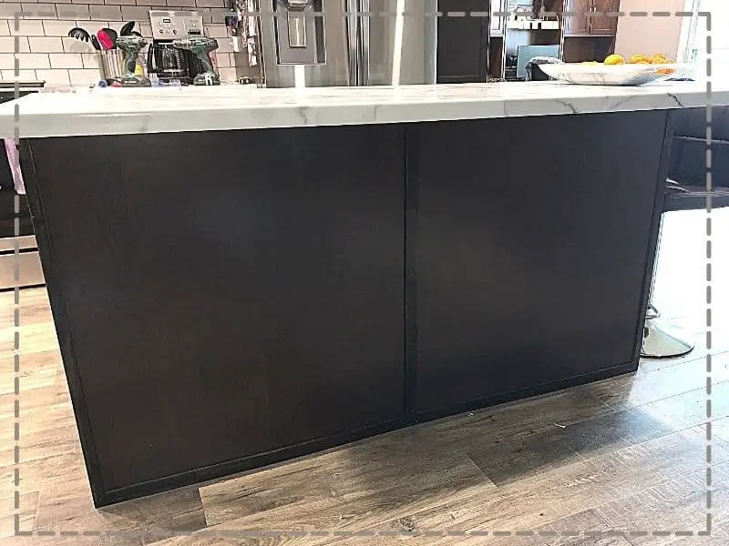 Back Panel Of A Kitchen Island, How To Install A Kitchen Island