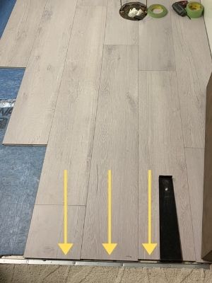 Layout Install Laminate Flooring, How To Lay Out Laminate Flooring Pattern