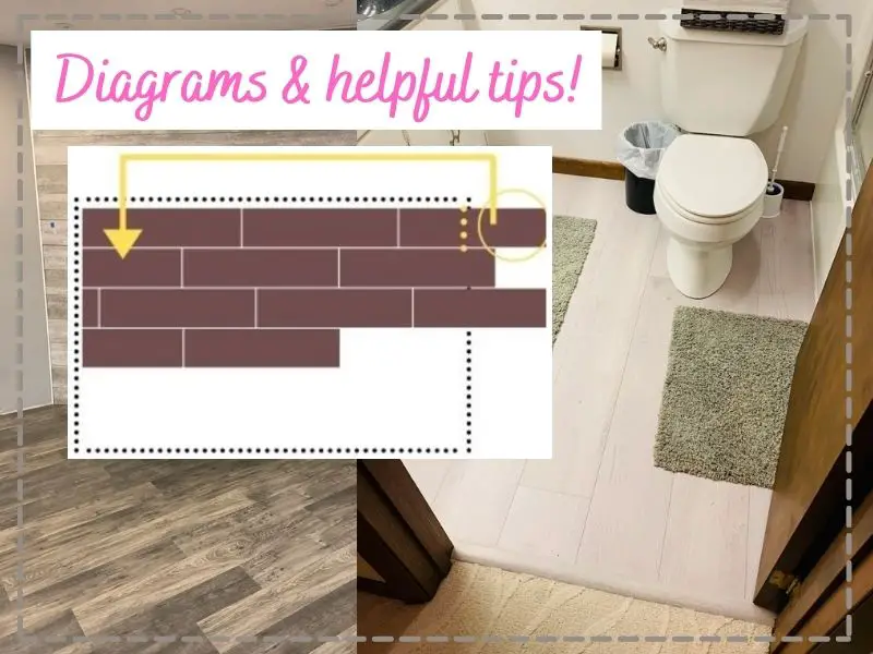 How To Make A Stagger Pattern For Laying Laminate Flooring Pictures Diy With Christine - How To Replace Bathroom Laminate Flooring