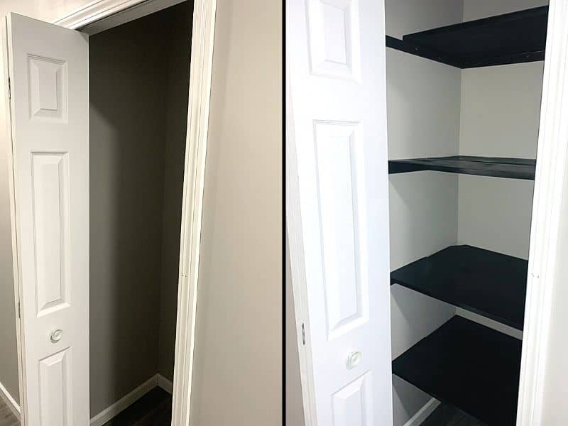 How To Build Easy Diy Linen Closet Shelves In A Weekend With Christine - How To Build A Bathroom Linen Closet