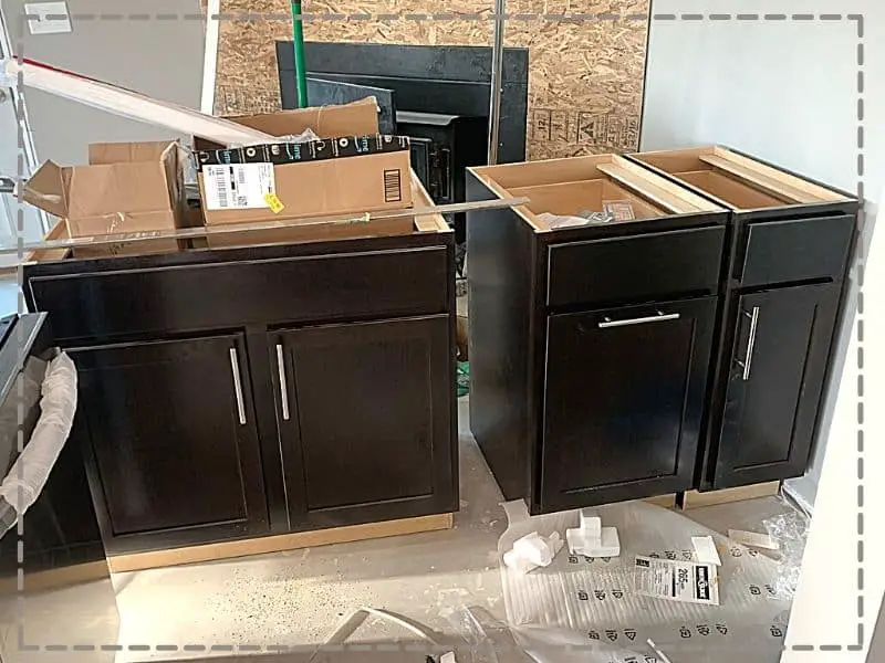 Kitchen Island Out Of Base Cabinets, How Are Base Kitchen Cabinets Attached