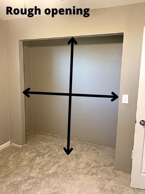 How To Trim A Bifold Door Width, 72 X 80 Sliding Door Rough Opening