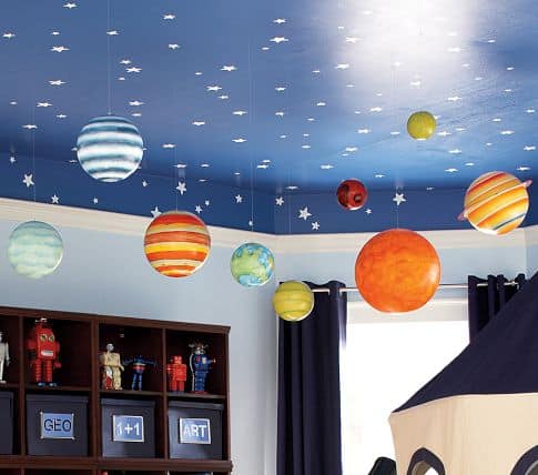 space themed kids room