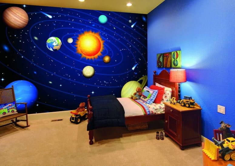 space themed kids room