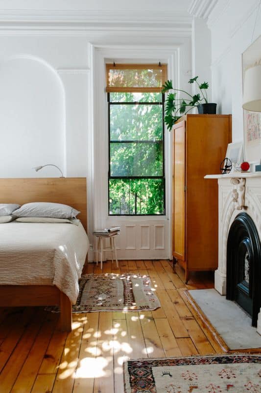 yüzyıl ortası modern yatak odası