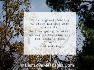 Amazing Good Morning Messages for Friends