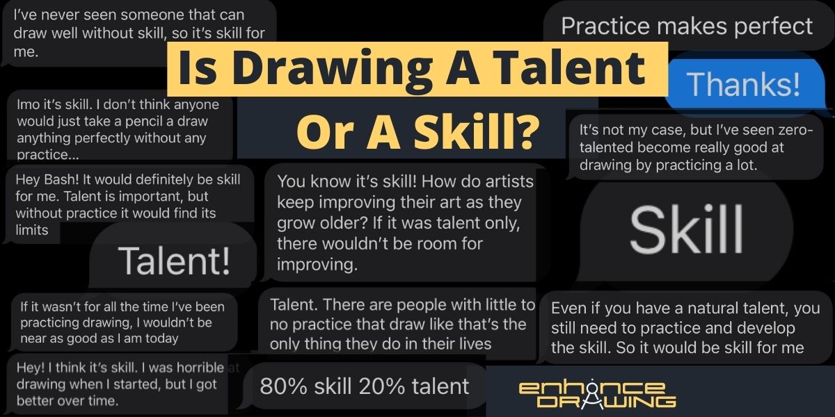 Is drawing a skill or a talent?