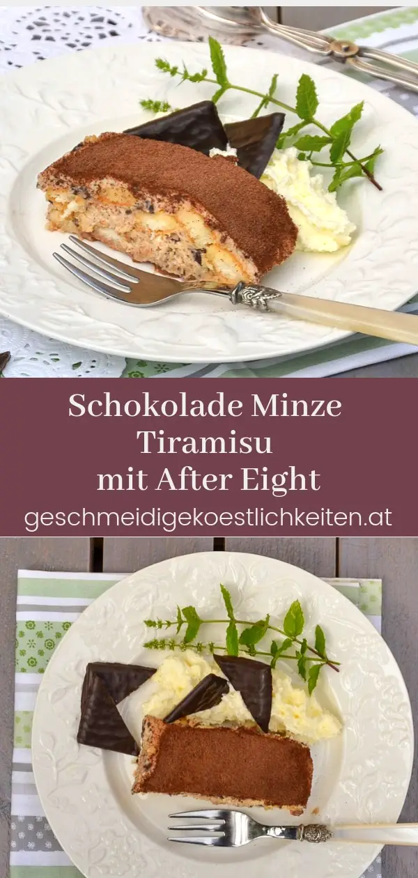 Schokolade Minze Tiramisu Geschmeidige Nachspeise