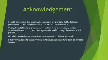 For their exemplary guidance, monitoring and constant encouragement throughout the course of this project. 5 Examples Of Acknowledgement For Presentation Acknowledgement World