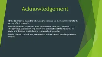 I am really grateful for this project opportunity and would sincerely thank my english teacher (name of the teacher) . 5 Examples Of Acknowledgement For Presentation Acknowledgement World