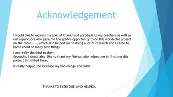 Smith who gave me the wonderful opportunity to do this history project on the topic depiction of . 5 Examples Of Acknowledgement For Presentation Acknowledgement World