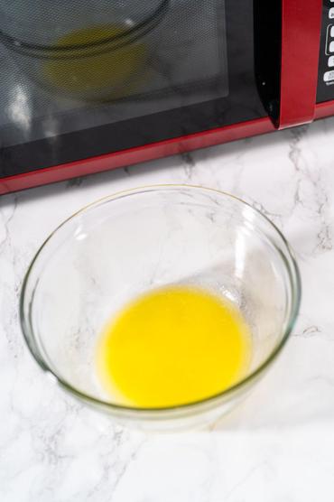 melted butter in microwave