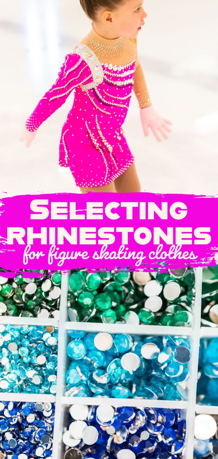 Selecting rhinestones for figure skating clothes - Arina Photography