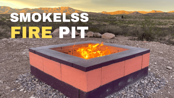 How To Make A Smokeless Fire Pit For, Fire Pit Diameter Calculator