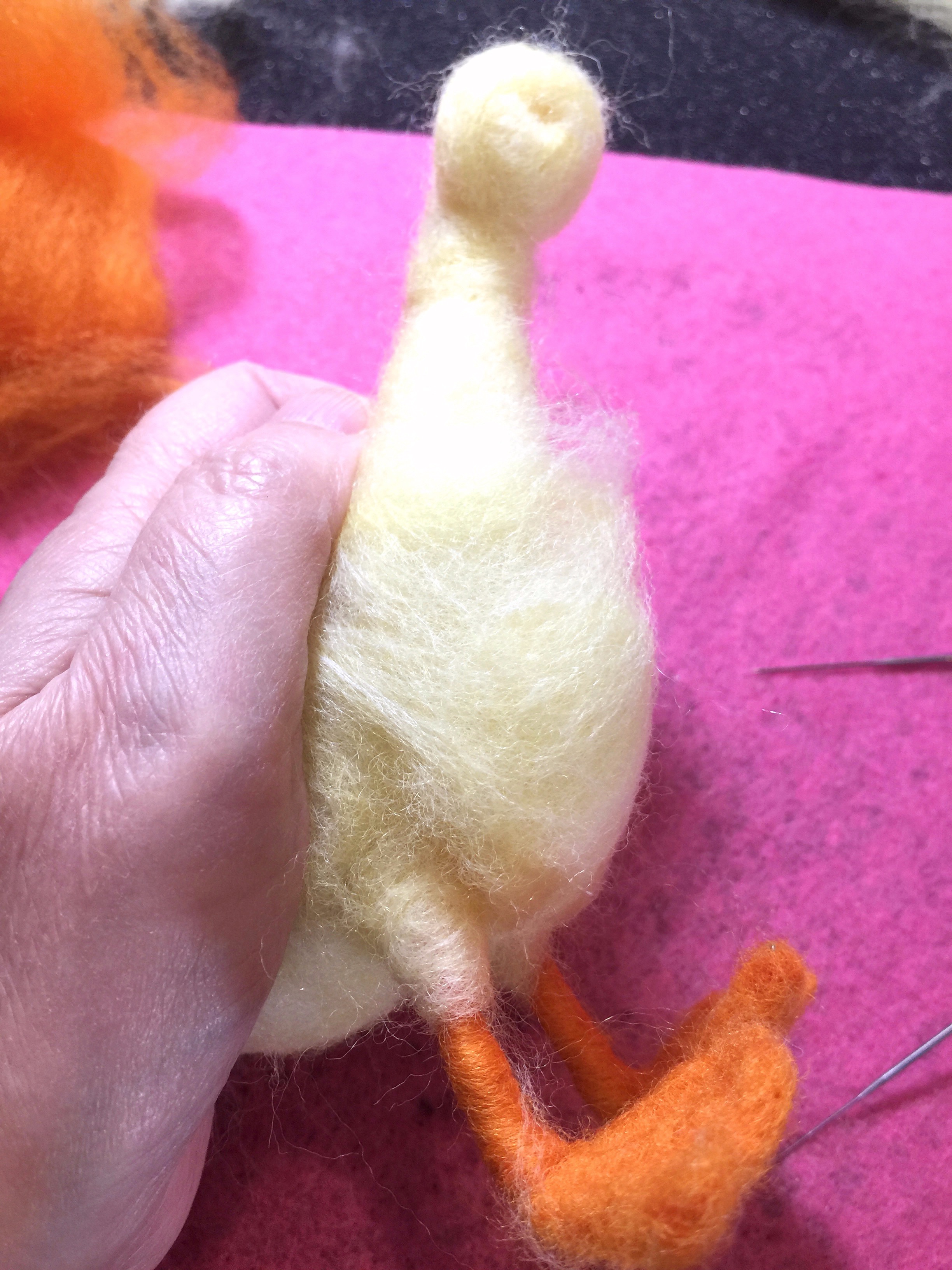 Needle felted duckling deals