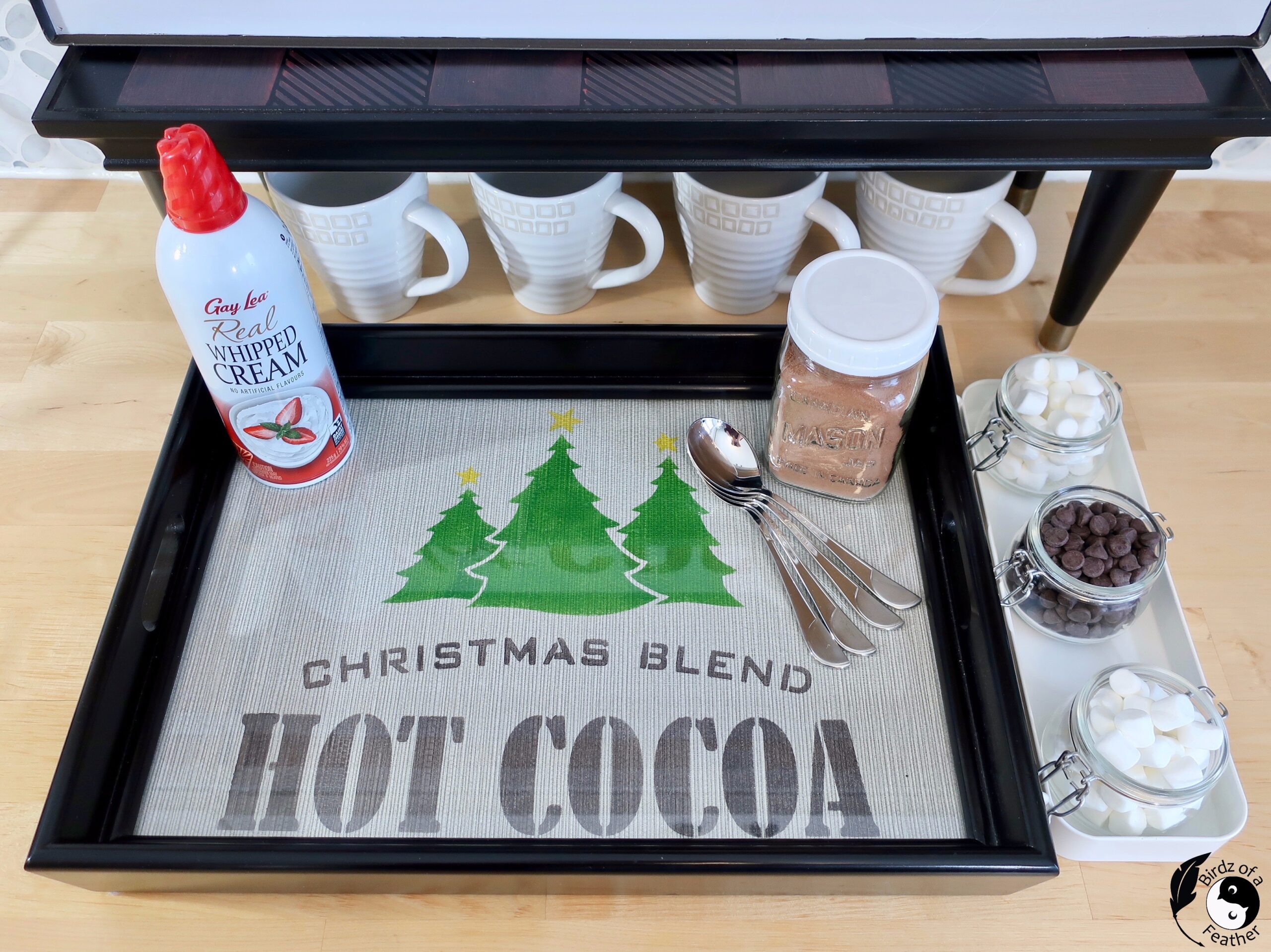 WOODEN HOT online COCOA BAR DISPLAY