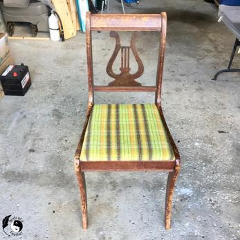 Chair Makeover Using Fabric Paint - Modern on Monticello