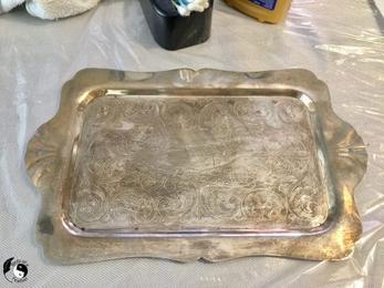 How to clean store a silver tray