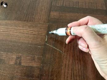 How to repair a scratched hardwood floor with the Coconix Floor and Fu