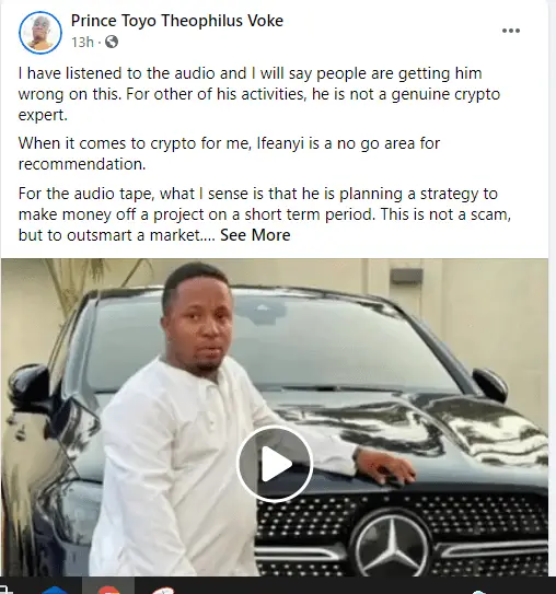 Ifeanyi Ezenwaogene Dragged out as a Fake Crypto Guru Scamming People 6 case 1