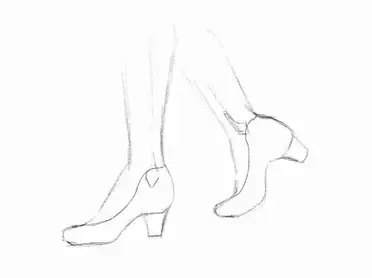 Shoes Sketch Front View 5 ngcb21