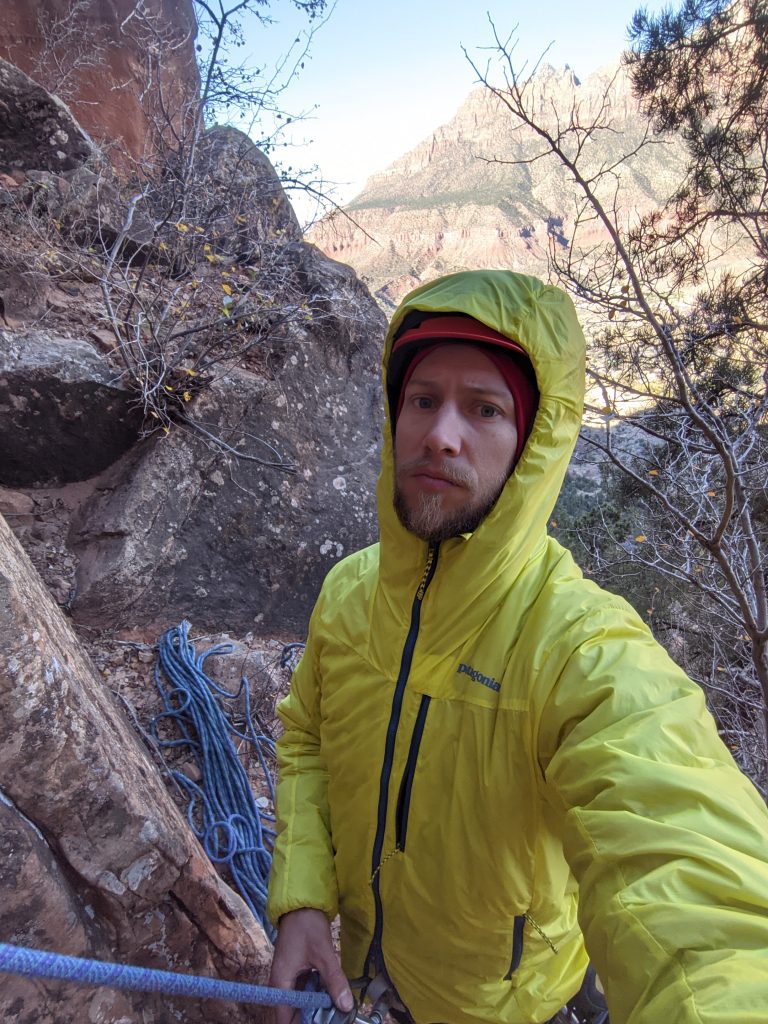 Patagonia DAS Light Hoody   Best Belay Jacket for Moderately Cold Temps    Engearment