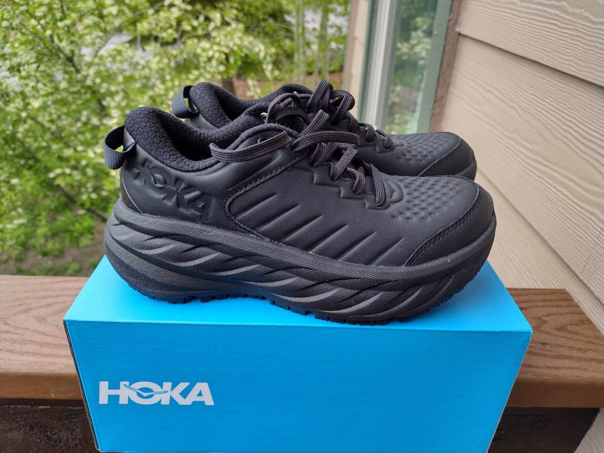 Hoka one one bondi leather review hotsell