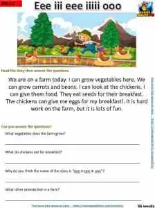 reading comprehension and writing worksheets kindergarten and primary grade making english fun