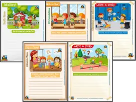 On page 2, a picture for them to describe, with prompts. Writing And Picture Description Worksheets For Kindi Primary And Esl Students Set 2 Making English Fun