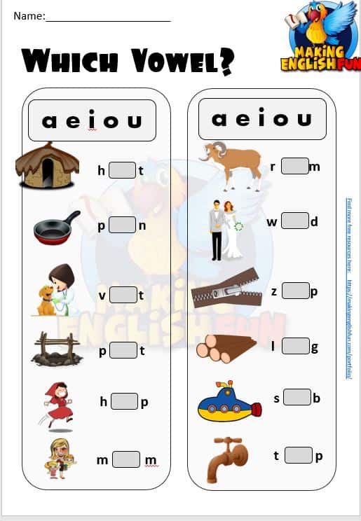 100 + Free CVC Worksheets, Activities and games.Making ...