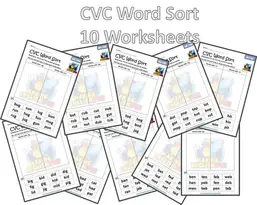 cvc word sort 10 free short vowel worksheetsmaking english fun
