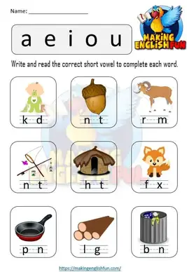 Teaching cvc skills and segmenting words is an important phonetic skill accords the year groups from kindergarten, second language students and . 100 Free Cvc Worksheets Activities And Games Making English Fun
