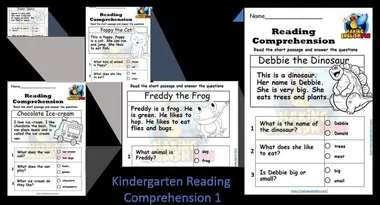 free kindergarten reading comprehension colouring worksheetsmaking english fun
