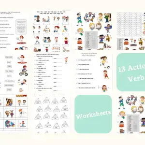 how to teach action verbs worksheets games and activities making english fun