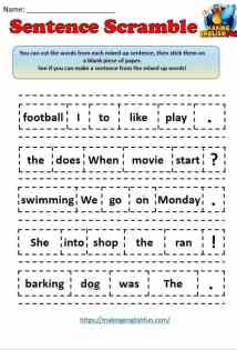 This printable will help them with sentence structure. Bo7 Jcj4ponl8m