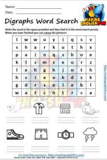 free printable digraph worksheetsmaking english fun