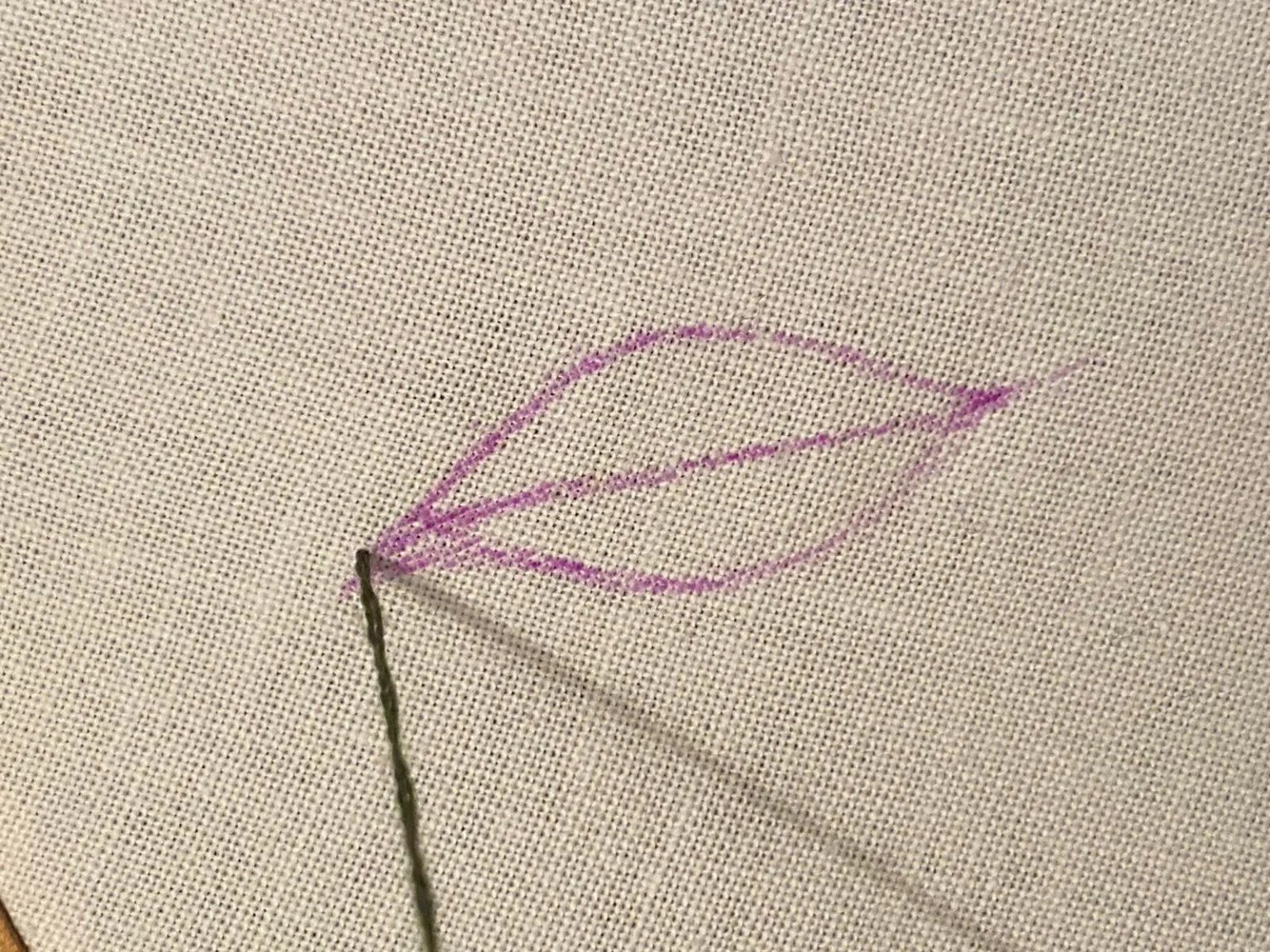 How to Make a Hand-Embroidered Leaf with a Blanket Stitch - Missy Kate ...