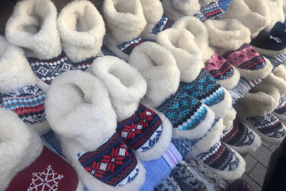 down booties for winter camping