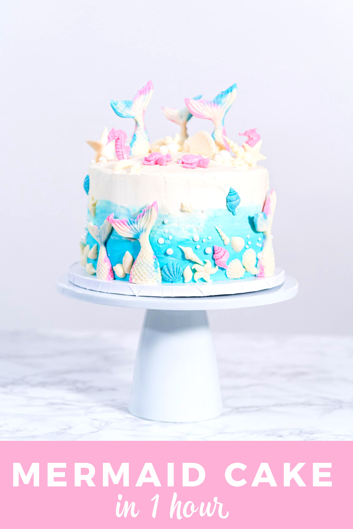 Ombre Mermaid Cake Delivery In Delhi NCR