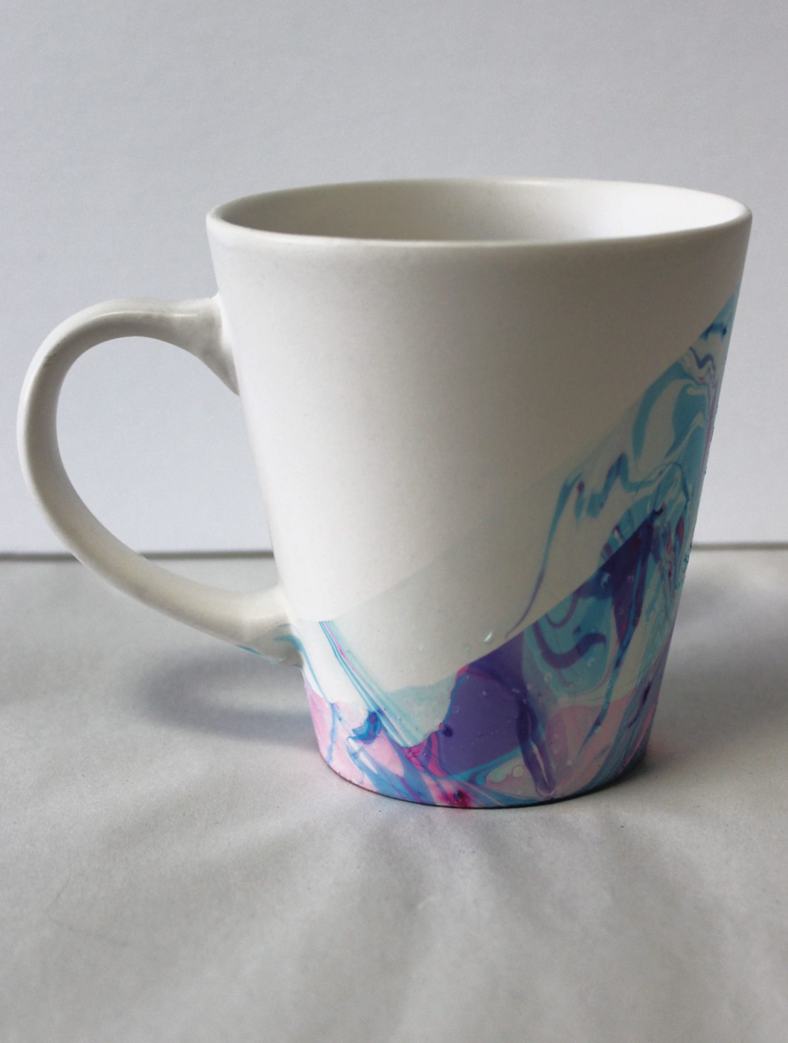 His, Hers and Ours DIY: WATERCOLOR COFFEE MUGS