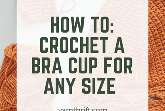 Easy Crochet Bra Cup (Size XS-1X) How To Crochet a Bra Cup