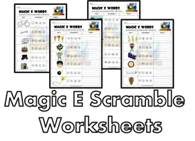 Some of the sweets that start with the letter e are english toffee, exploding truffles, eclairs, easter eggs and elvis fudge. Magic E Scramble Long Vowel Worksheets Making English Fun