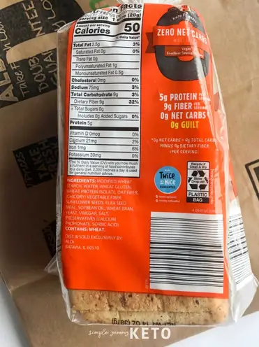 Nutritional information for l'oven fresh classic white bread. Aldi S Keto Bread Simple Yummy Keto